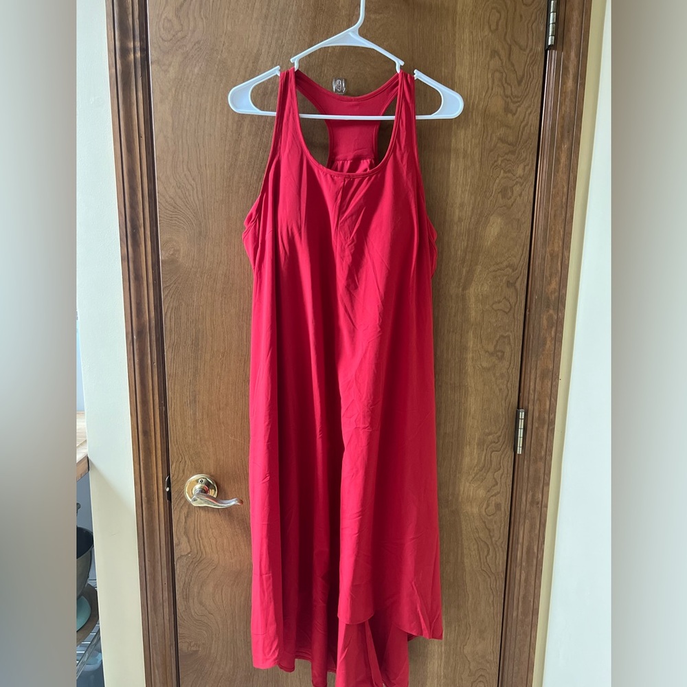Halara Breezeful Backless Racerback High Low Dress